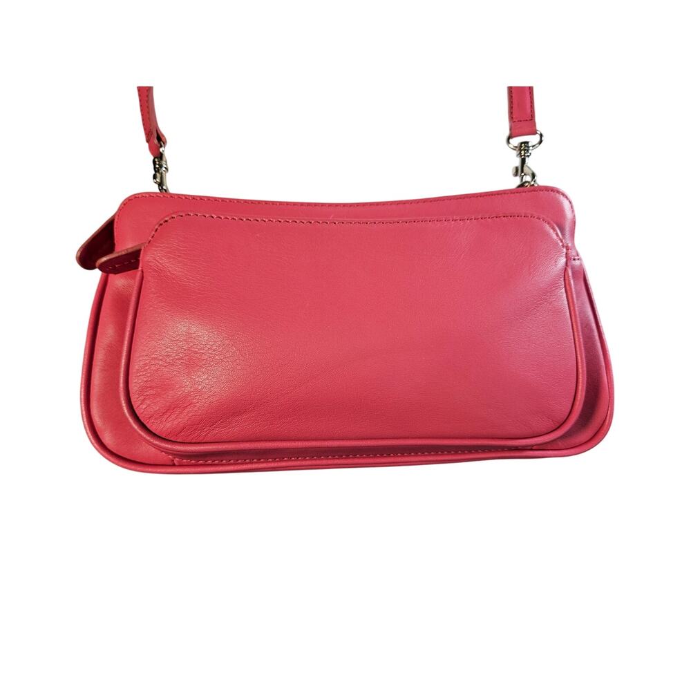 Giani Bernini Women's Pink‎ Crossbody Bag Purse Pockets Zippers Strap Removes - Picture 2 of 14